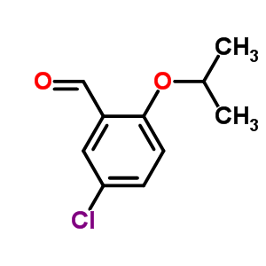 5-氯-2-异丙氧基苯甲醛结构式_28396-34-1结构式