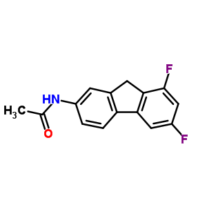 N-(6,8-二氟-9H-芴-2-基)-乙酰胺结构式_2841-34-1结构式