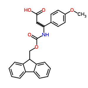 Fmoc-3-氨基-3-(4-甲氧基苯基)-丙酸结构式_284492-02-0结构式