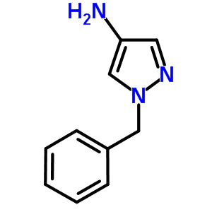 1-苄基-1H-吡唑-4-胺结构式_28466-62-8结构式