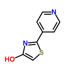 2-(4-吡啶)-4-羟基噻唑结构式_285995-73-5结构式