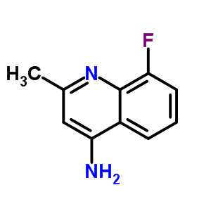 4-氨基-8-氟-2-甲基-喹啉结构式_288151-34-8结构式