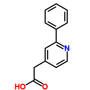(2-苯基吡啶-4-基)乙酸结构式_28926-93-4结构式