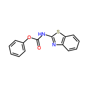 N-(2-苯并噻唑)氨基甲酸苯酯结构式_28953-17-5结构式