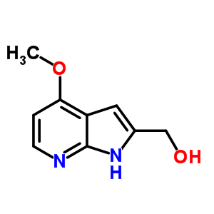 (4-甲氧基-1H-吡咯并[2,3-b]吡啶-2-基)甲醇结构式_290332-99-9结构式