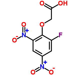 2-(2-氟-4,6-二硝基苯氧基)-乙酸结构式_2923-59-3结构式