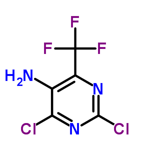 2,4-二氯-6-(三氟甲基)-5-嘧啶胺结构式_2925-96-4结构式