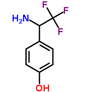 4-(1-Amino-2,2,2-trifluoroethyl)phenol Structure,294175-07-8Structure