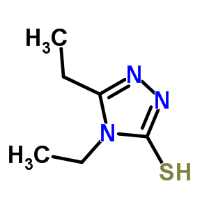 4,5-二乙基-4H-1,2,4-噻唑-3-硫醇结构式_29448-78-0结构式