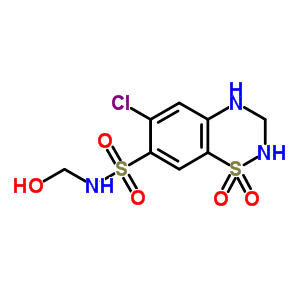 7-Sulfonamido-n-hydroxymethyl hydrochlorothiazide Structure,2958-18-1Structure