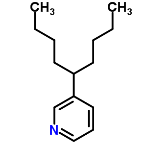 3-(1-丁基戊基)-吡啶结构式_2961-48-0结构式