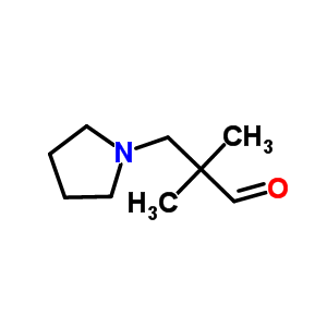 2,2-二甲基-3-吡咯烷-1-丙醛结构式_296264-94-3结构式