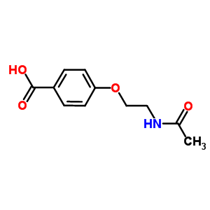 4-[2-(乙酰基氨基)乙氧基]苯甲酸结构式_297137-62-3结构式