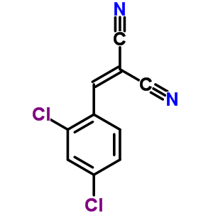 2-[(2,4-二氯苯基)亚甲基]-丙二腈结构式_2972-76-1结构式