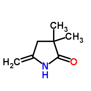3,3-二甲基-5-亚甲基-2-吡咯烷酮结构式_29777-67-1结构式