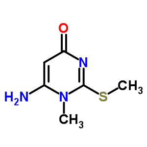 4(1H)-pyrimidinone,6-amino-1-methyl-2-(methylthio)- Structure,29877-80-3Structure