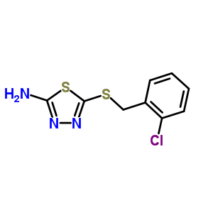 5-[(2-氯苄基)硫代]-1,3,4-噻二唑-2-胺结构式_299442-99-2结构式