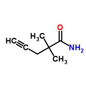 2,2-二甲基-4-戊炔酰胺结构式_29945-90-2结构式