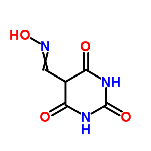 六氢-2,4,6-三氧代-5-嘧啶羧醛-5-肟结构式_29955-42-8结构式