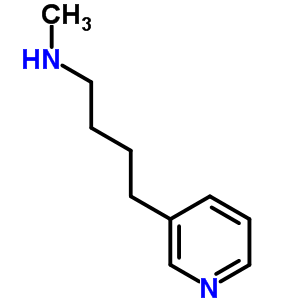 n-甲基-3-吡啶丁胺结构式_3000-74-6结构式