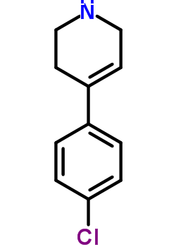 4-(4-氯苯基)-1,2,3,6-四氢-吡啶结构式_30005-58-4结构式