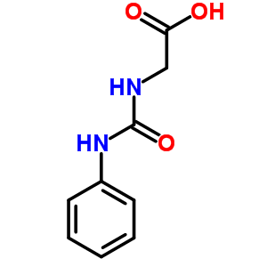 (苯胺羰基)氨基]乙酸结构式_3016-39-5结构式