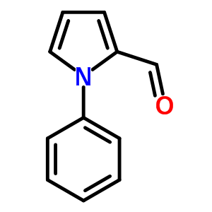 1-苯-1H-吡咯-2-甲醛结构式_30186-39-1结构式