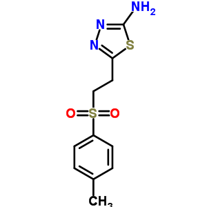 5-[2-(甲苯-4-磺酰基)乙基]-[1,3,4]-噻二唑-2-胺结构式_302956-47-4结构式