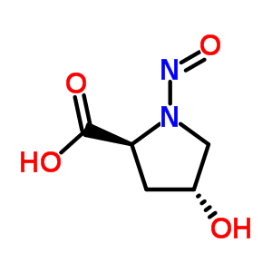 (4r)-(9ci)-4-羟基-1-亚硝基-L-脯氨酸结构式_30310-80-6结构式