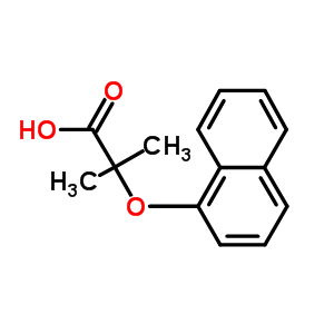 2-甲基-2-(1-萘氧基)丙酸结构式_30366-94-0结构式