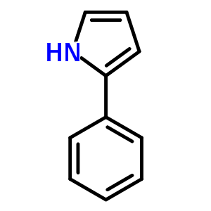 2-苯基-吡咯结构式_3042-22-6结构式