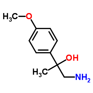 1-氨基-2-(4-甲氧基苯基)丙烷-2-醇结构式_305448-36-6结构式