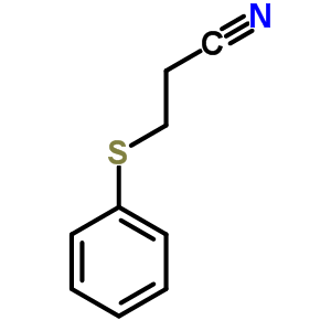3-(苯基硫代)丙腈结构式_3055-87-6结构式