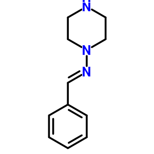 (9ci)-n-(苯基亚甲基)-1-哌嗪胺结构式_30651-62-8结构式