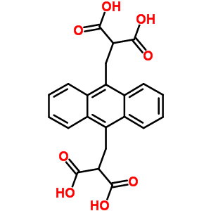 9,10-蒽二基-双(亚甲基)二丙二酸结构式_307554-62-7结构式