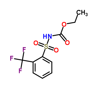 (9CI)-[[2-(三氟甲基)苯基]磺酰基]-氨基甲酸乙酯结构式_3110-54-1结构式