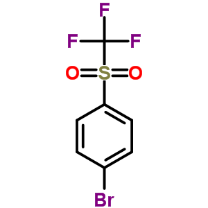 1-Bromo-4-((trifluoromethyl)sulfonyl)benzene Structure,312-20-9Structure