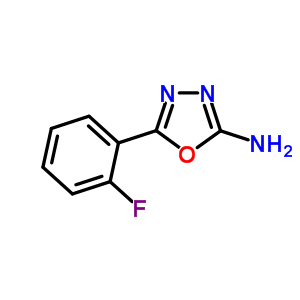 5-(2-氟苯基)-1,3,4-噁二唑-2-胺结构式_312272-59-6结构式
