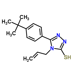 4-烯丙基-5-(4-叔丁基苯基)-4H-1,2,4-噻唑-3-硫醇结构式_312290-54-3结构式