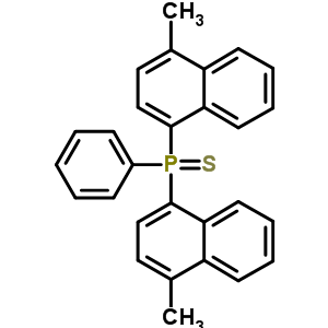 双(4-甲基-1-萘)苯基-膦 硫化物结构式_3135-72-6结构式