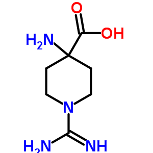 4-氨基-1-甲脒基-4-哌啶羧酸结构式_31364-50-8结构式