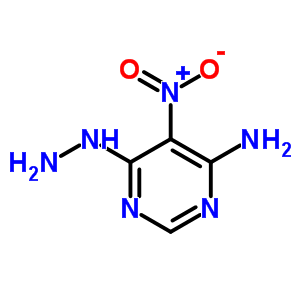 6-肼基-5-硝基-4-嘧啶胺结构式_3137-54-0结构式