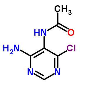 N-(4-氨基-6-氯-5-嘧啶)-乙酰胺结构式_3137-57-3结构式