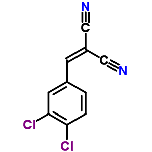 2-[(3,4-二氯苯基)亚甲基]-丙二腈结构式_3138-23-6结构式