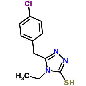 5-(4-氯苄基)-4-乙基-4H-1,2,4-噻唑-3-硫醇结构式_31405-23-9结构式