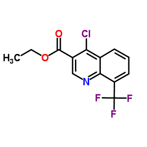 4-Chloro-8-(trifluoromethyl)quinoline-3-carboxylic ethyl ester Structure,31602-11-6Structure