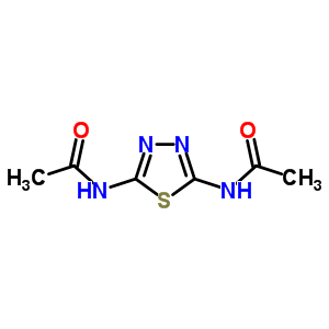 N-(5-乙酰胺-1,3,4-噻二唑)乙酰胺结构式_31736-97-7结构式