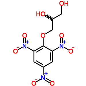 3-(2,4,6-三硝基苯氧基)-1,2-丙二醇结构式_31788-34-8结构式