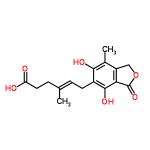 O-去甲基霉酚酸结构式_31858-65-8结构式