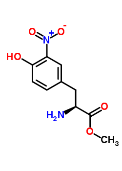 (S)-2-amino-3-(4-hydroxy-3-nitro-phenyl)-propionic acid methyl ester Structure,3195-65-1Structure